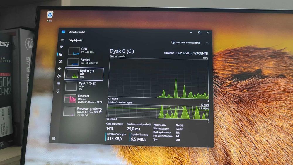 Komputer Gamingowy Ryzen 5/GTX 1050ti