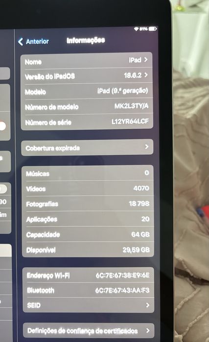 Ipad 9 geração// como novo