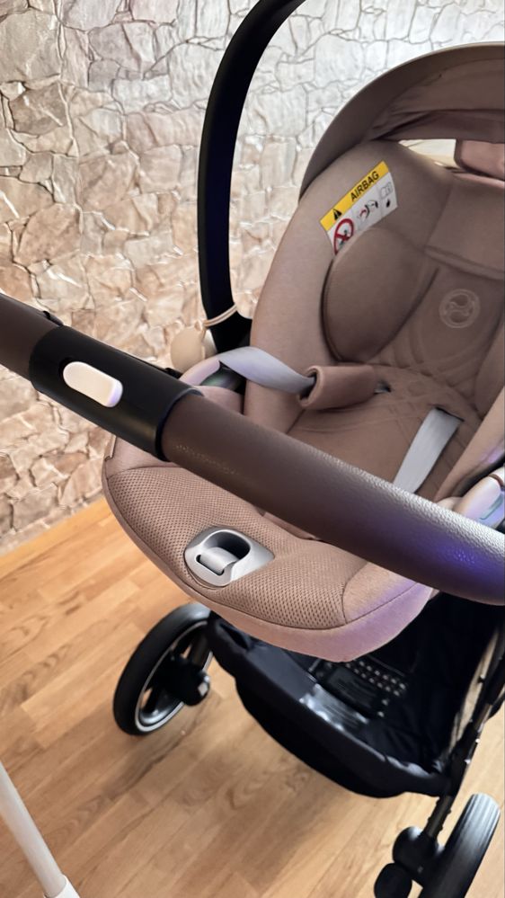 Carrinho Cybex Gazelle S + 2 Baby Coques Cloud T i-Size + Isofix