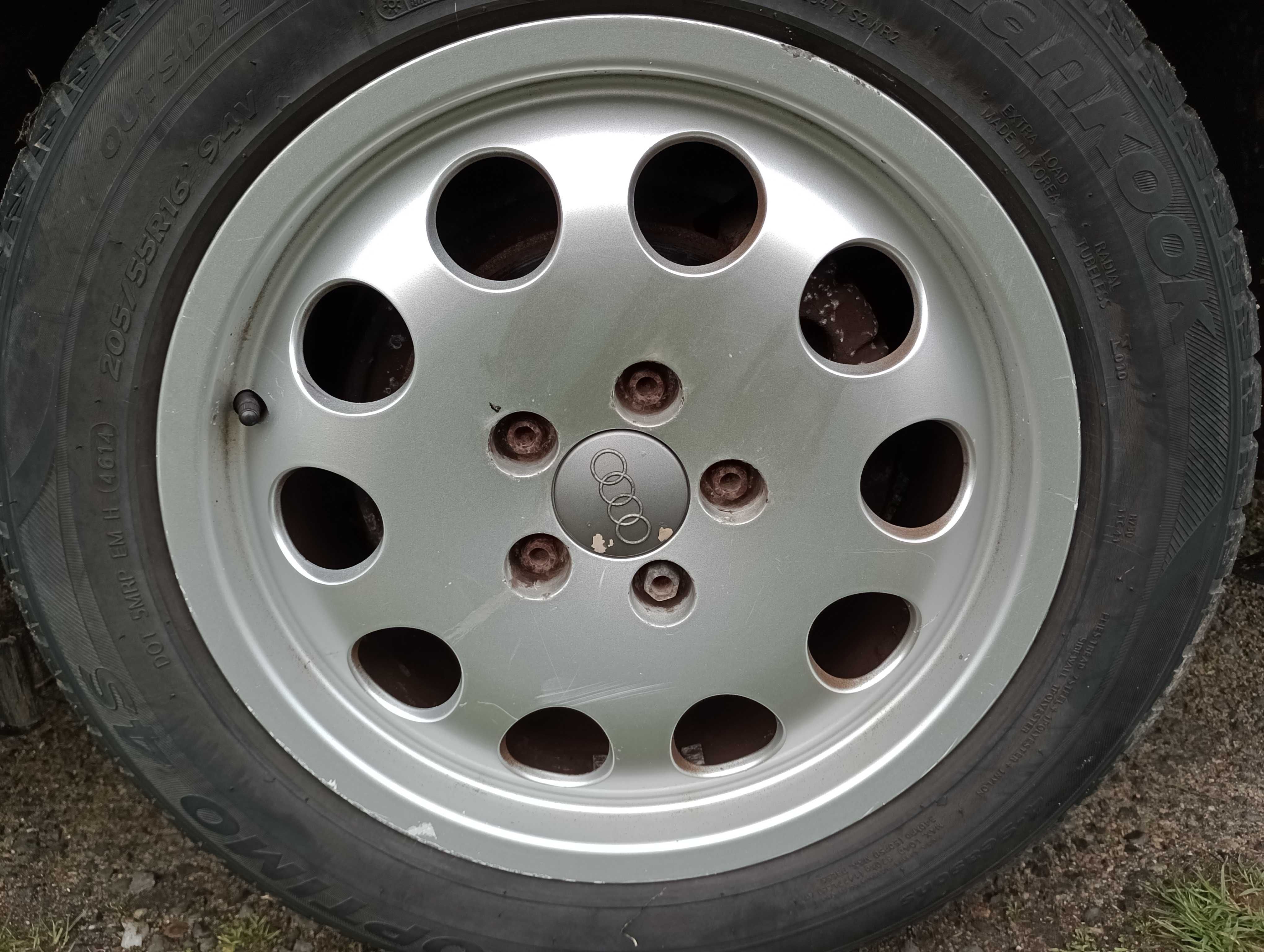 Alufelgi 16 cali 5x112 Audi A6 C5 A4 VW Seat Skoda opony caloroczne