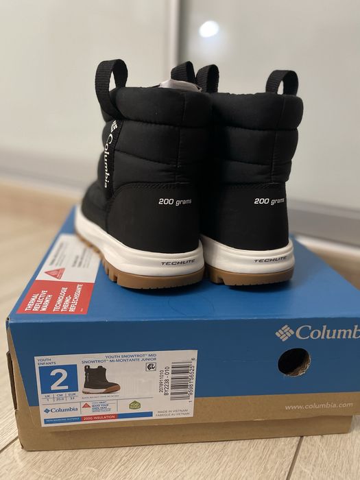 Columbia чобітки, дутики, ботинки, 33 розмір