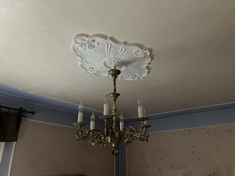 Lampa mosiężna-żyrandol- Francja