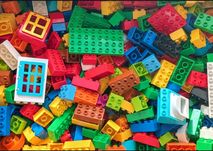 Klocki Lego Duplo Mix 1kg budowlane  figurki zwierzątka akcesoria