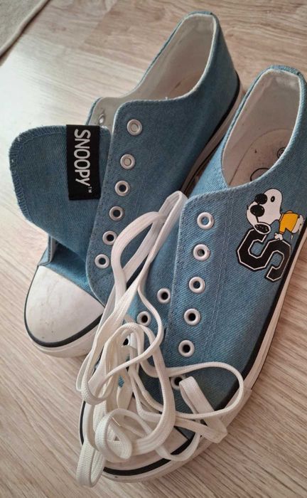 Trampki jeansowe snoopy