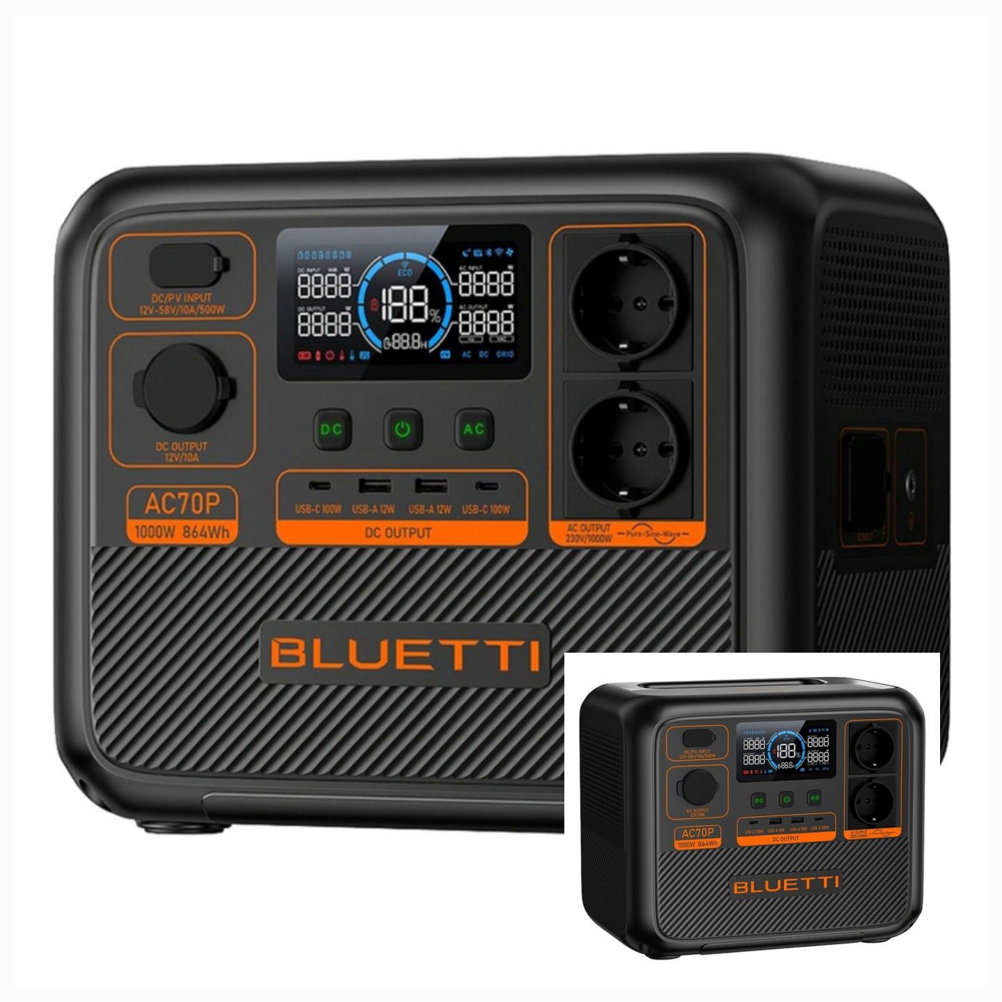 Зарядна станція Bluetti AC70P
