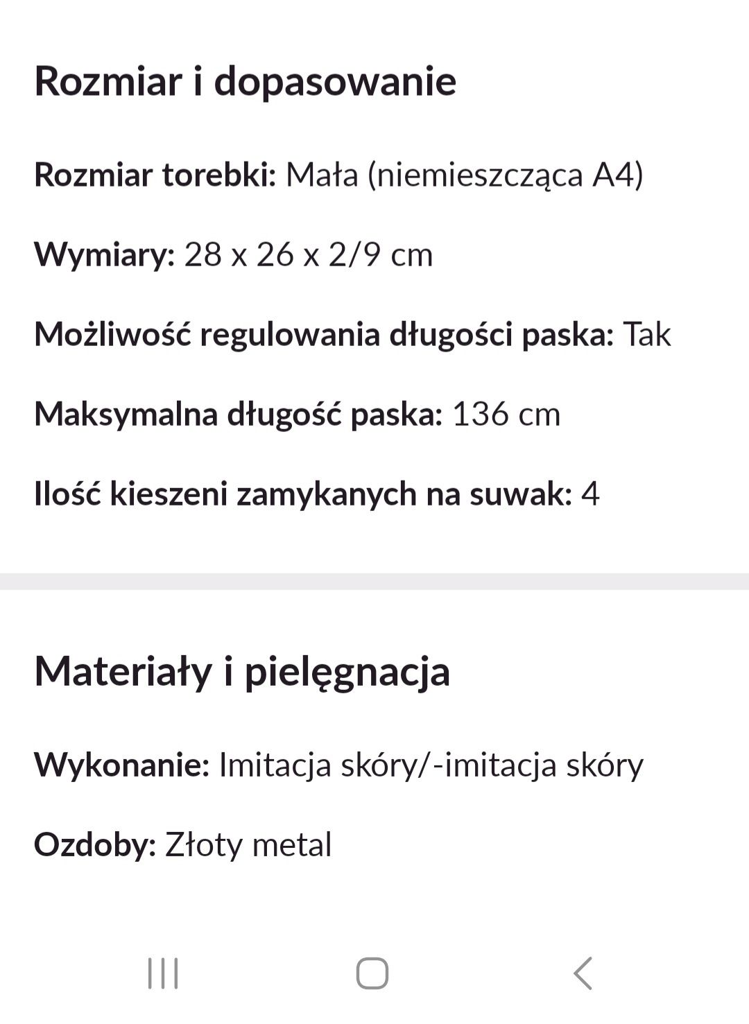 Torba torebka damska Monnari NOWA