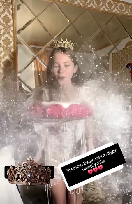 Блискітки, глітер харчовий, свічки, корона, канделябри