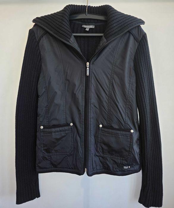 Теплая кофта на молнии кардиган  женский высокая горловина Street one