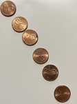Монети США 1 цент. Lincoln Cent USA. One cent. (6 монет)