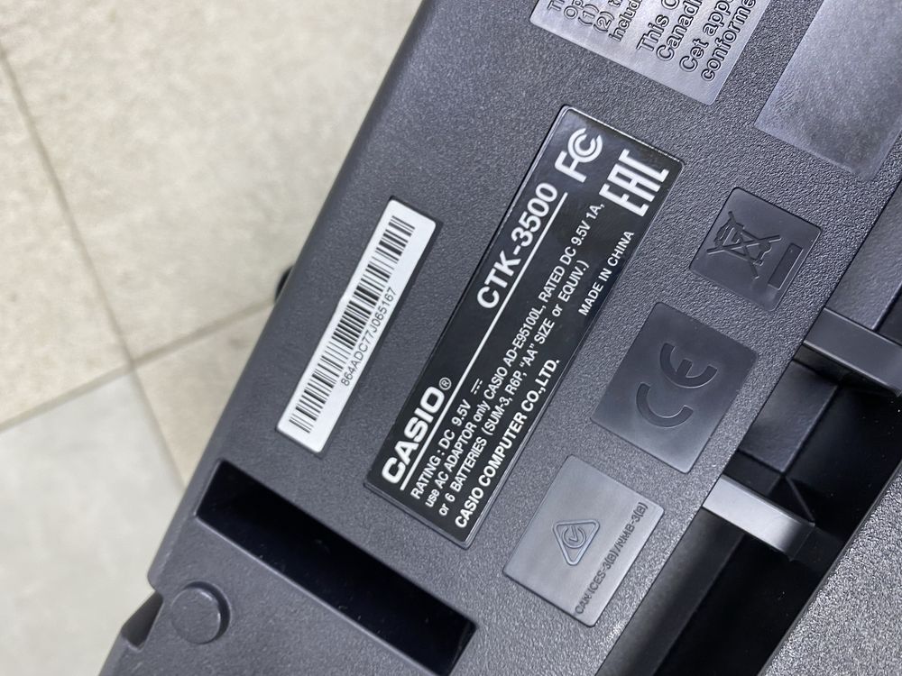Синтезатор casio ctk 3500