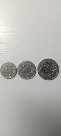 3 monety przedwojenne z 1923r.