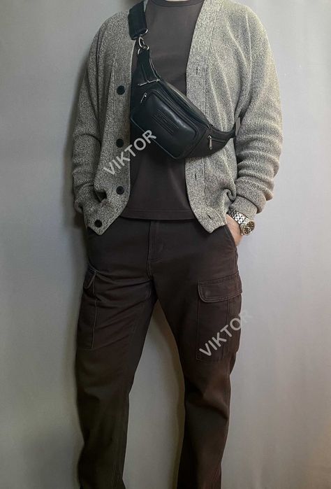 Кожаная сумка-бананка Hill Burry 3044. Германия. Шкіряна сумка