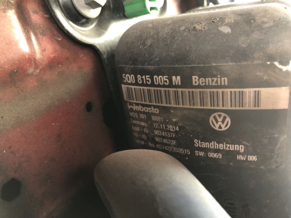 Webasto volkswagen VW Audi VAG бензин автономка обігрівач  пічка печка