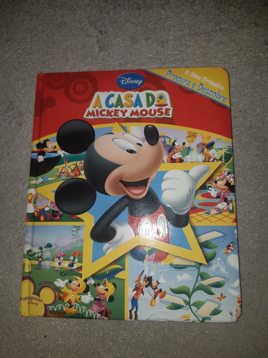 Livro infantil da casa do Mickey Mouse, procura e descobre.
Usado, mas