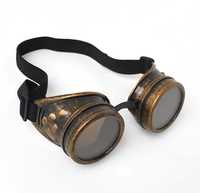 Okulary Steampunk stare złoto Nowe Halloween
