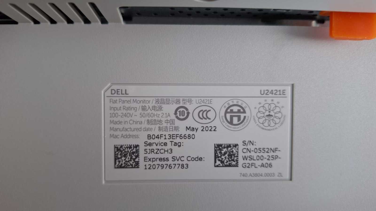 Monitor Dell U2421E – 24" – stan bardzo dobry