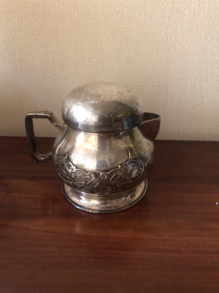 Винтажный  серебряный кофейный чайный набор
