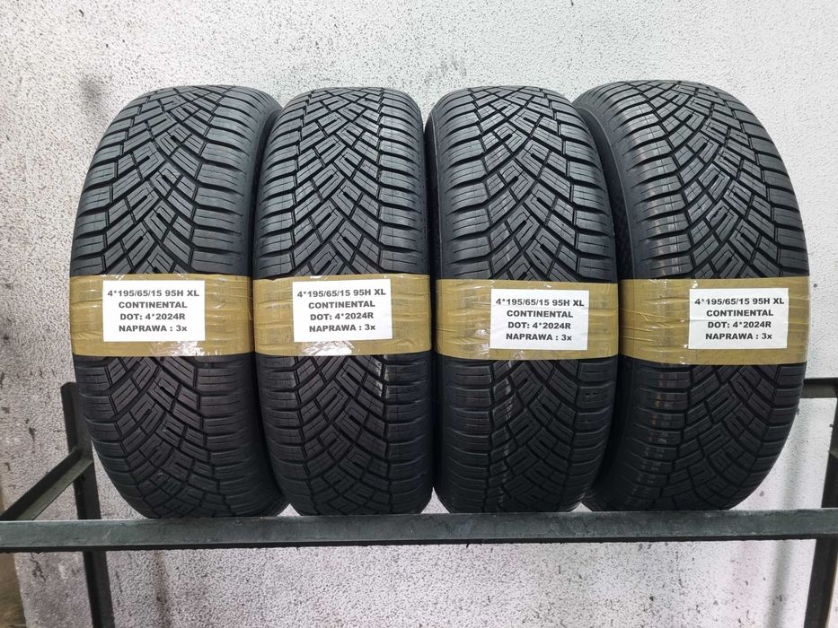195/65/15 95H XL Continental All Season Contact 2 KOMPLET MONTAŻ K-lin