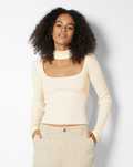 Bershka кофта з чокером XS