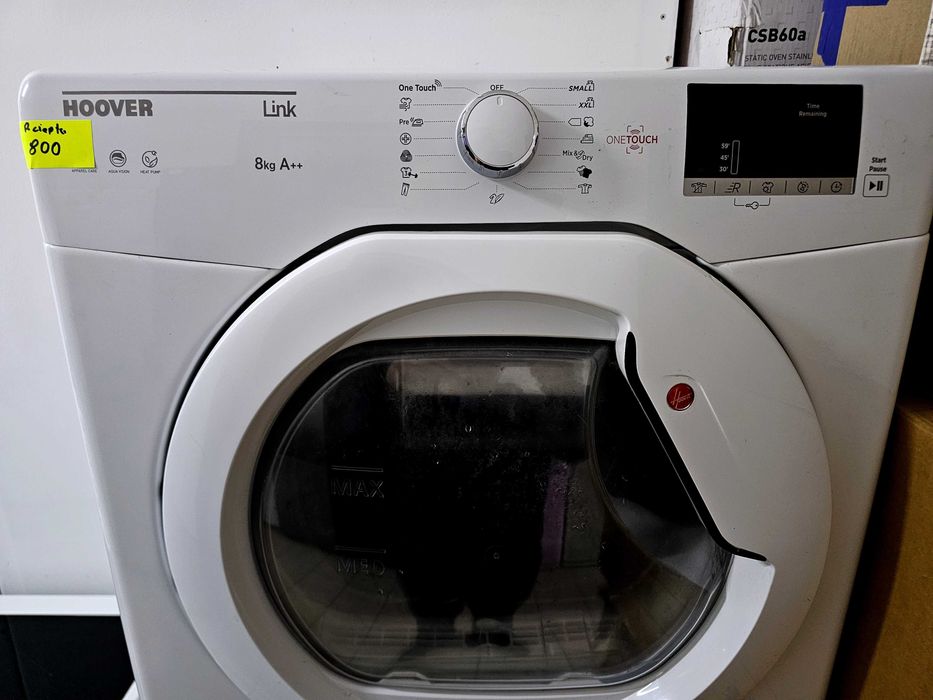 Suszarka bębnowa HOOVER HLE H8A2DE-S | 8kg | pompa ciepła | gw3mce