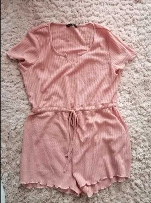 Kombinezon na lato różowy L krótki rękaw