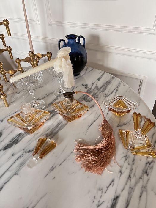 Zestaw Art Deco 1930 Echt Bleikristall kryształ ołowiowy kryształowy