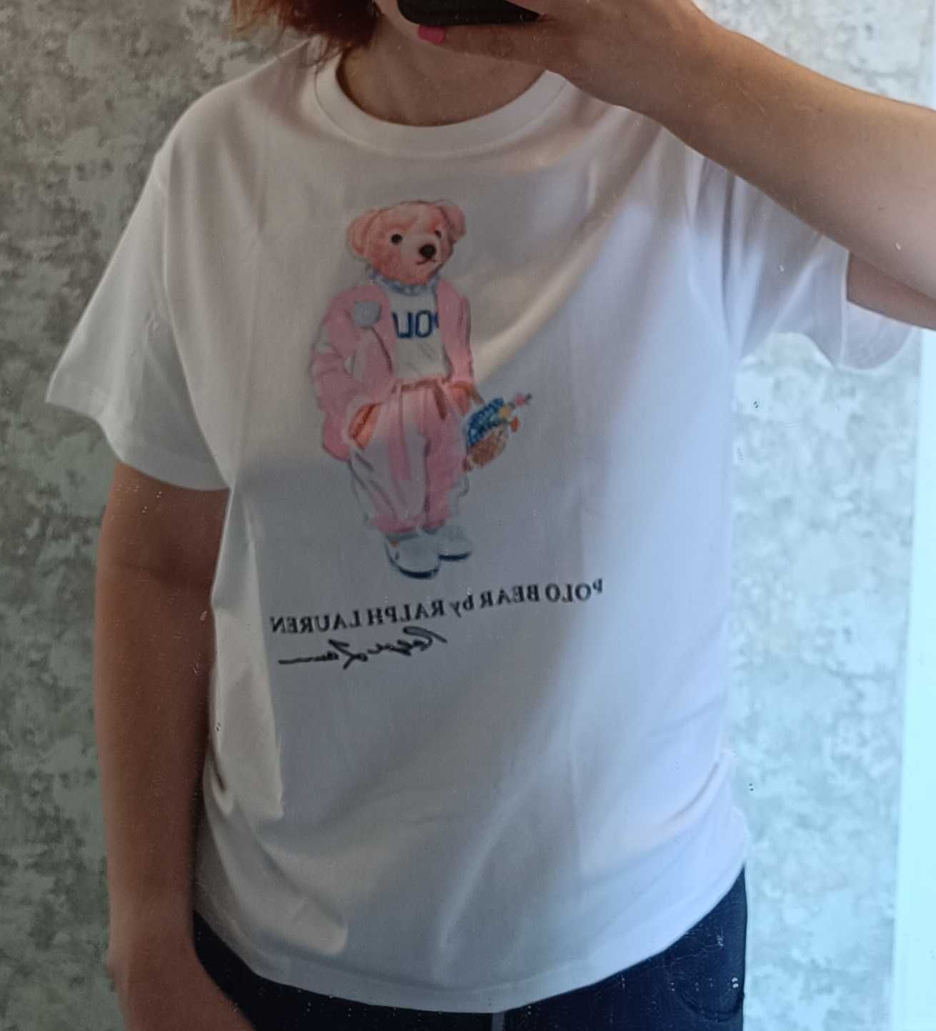 Трендова футболка Polo Ralph Lauren Поло Ральф Лорен з ведмедиком