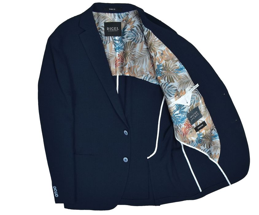 Digel Micro Jacket Stretch Marynarka Męska Modern Fit 54