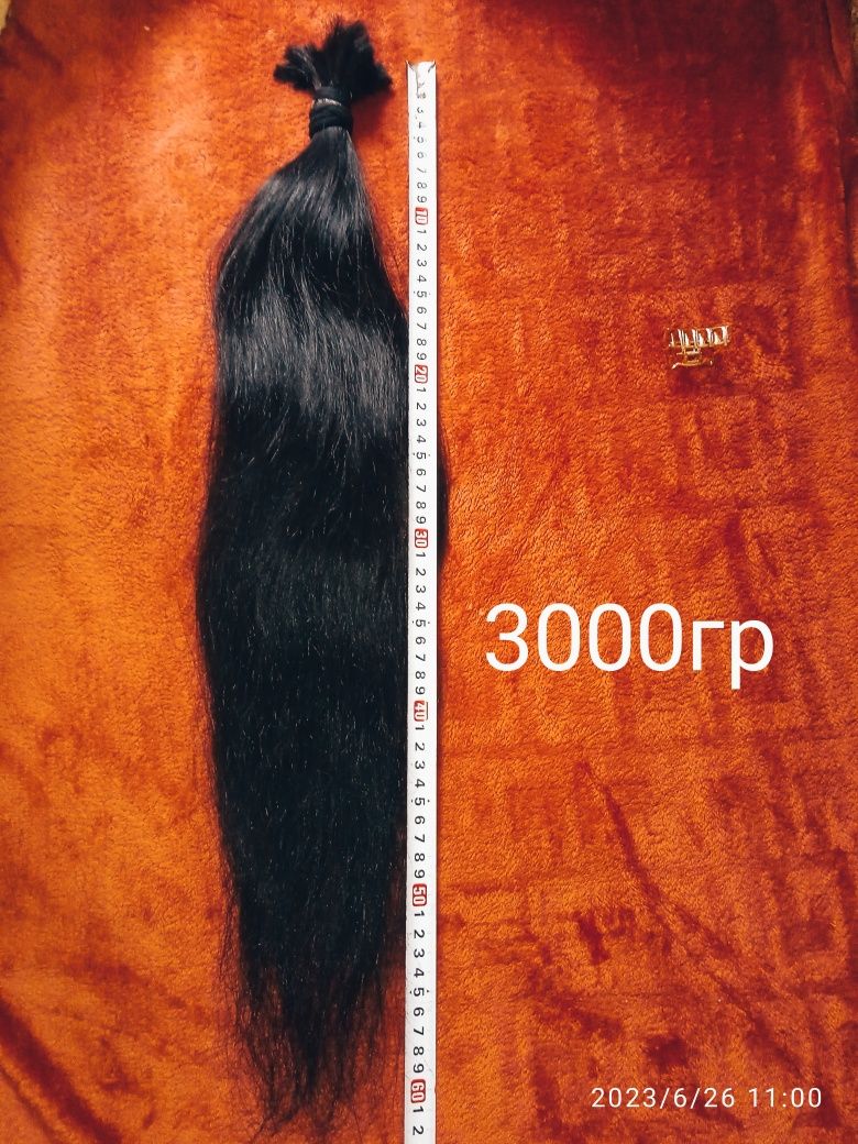 Продам Натуральные волосы для наращивания 62см 90гр