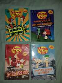 4 Livros Phineas e Ferb Disney