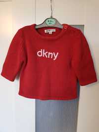 Sweterek DKNY 68 czerwony sesja sweter