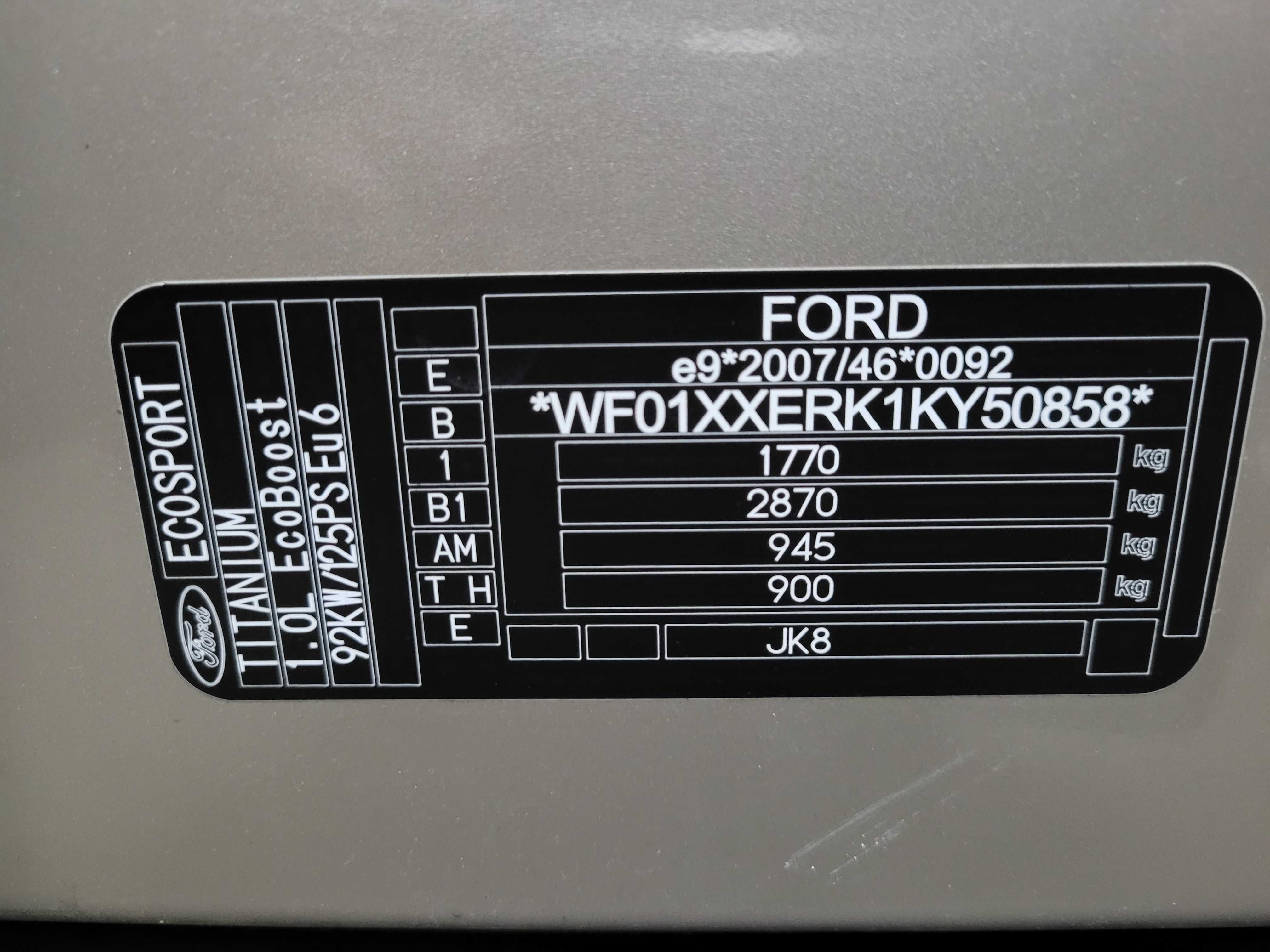 Ford EcoSport 1.0 Automat 32 tys km.