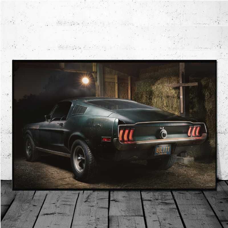 Muscle Cars Charger SS Mustang Poster - Tamanho A1-A3 - 1970s 1960s