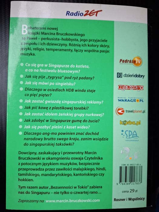 Książka Singapur czwarta rano Marcin Bruczkowski