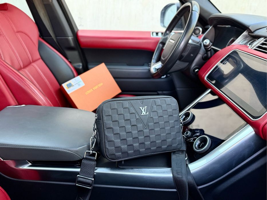 Мужская сумка кроссбоди louis vuitton чоловіча шкіряна сумка на плече