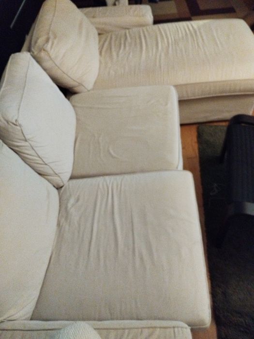 Sofá com chaise long ikea