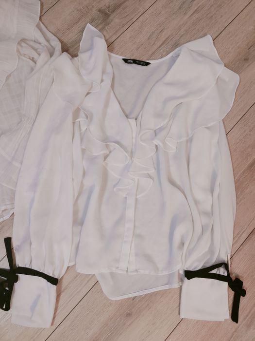 Dwie białe bluzki ZARA M
