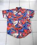 Koszula hawajska jedwabna plażowa letnia retro vintage r. XL