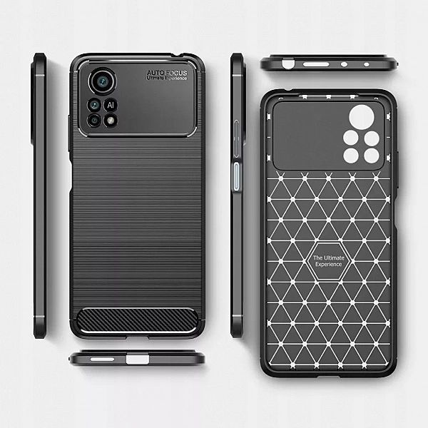 Pokrowiec Carbon + Szkło do Xiaomi Poco X4 Pro 5g