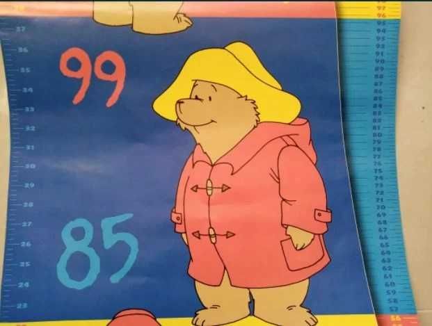 zestaw Miś Paddington Miarka wzrostu Plakat duży dekoracja pokoju