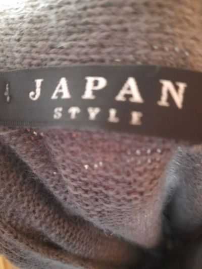 Sweterek z krótkim rękawem szary Japan Style