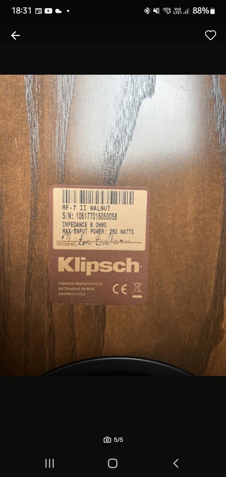 Kolumny Klipsch RF-7