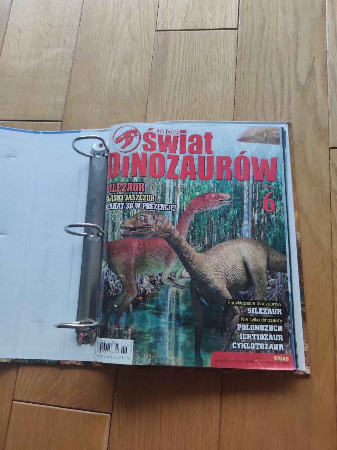 Świat dinozaurów segregator format A4 z informacjami