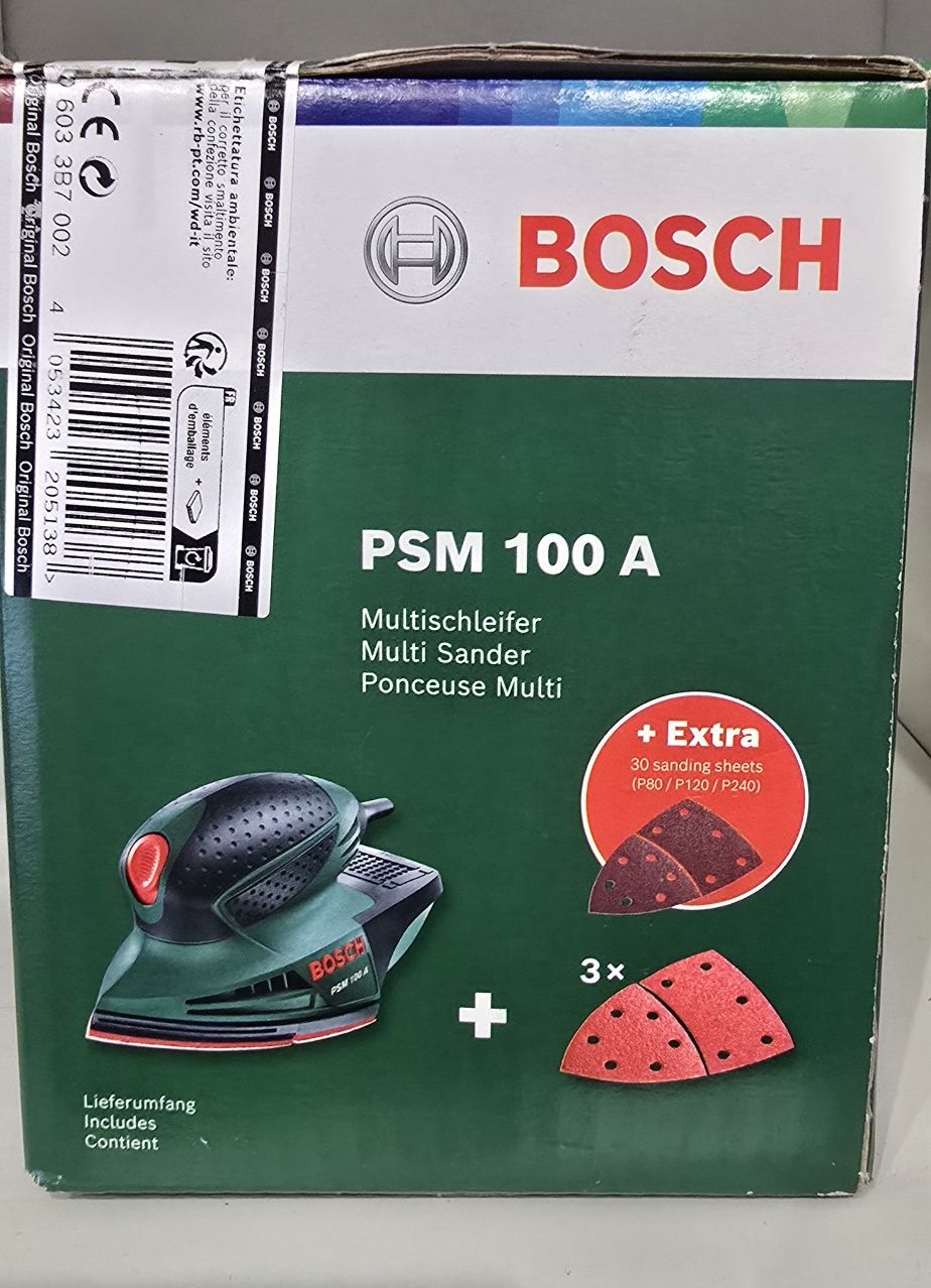 Lixadeira da Bosch NOVA com extras. 100 W.