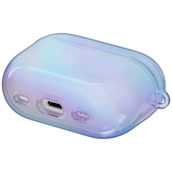 Etui UNIQ Iridescia na AirPods Pro 2 Hang Case - holo niebieskie