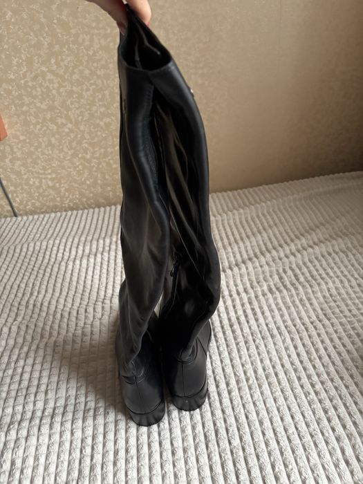 Високі жіночі чоботи/ сапоги натуральна гкіра 38 розмір