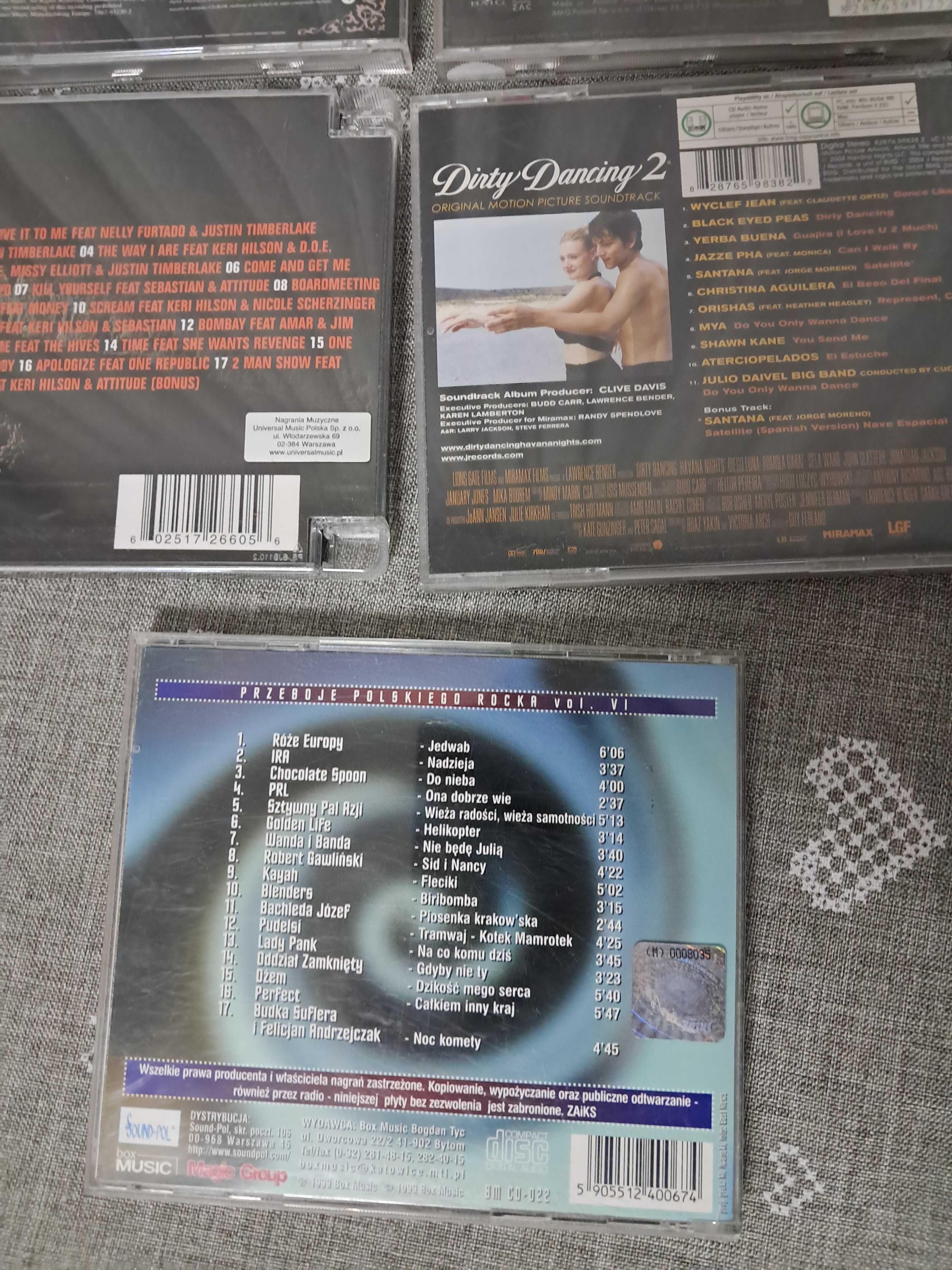 5 oryginalnych opakowań, pudełek CD muzyka - Timbaland i inne