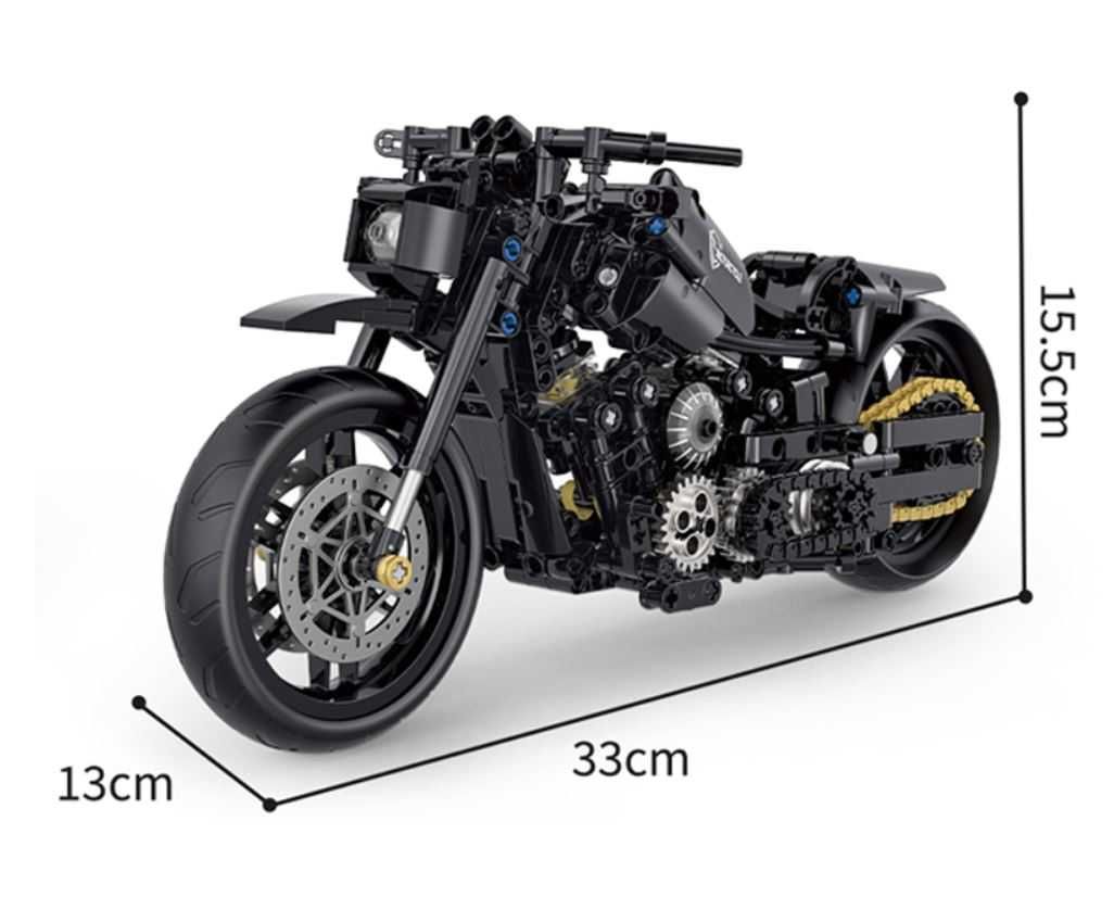 klocki motocykl HARLEY DAVIDSON 586-elem 33cm zamiennik TECHNICS