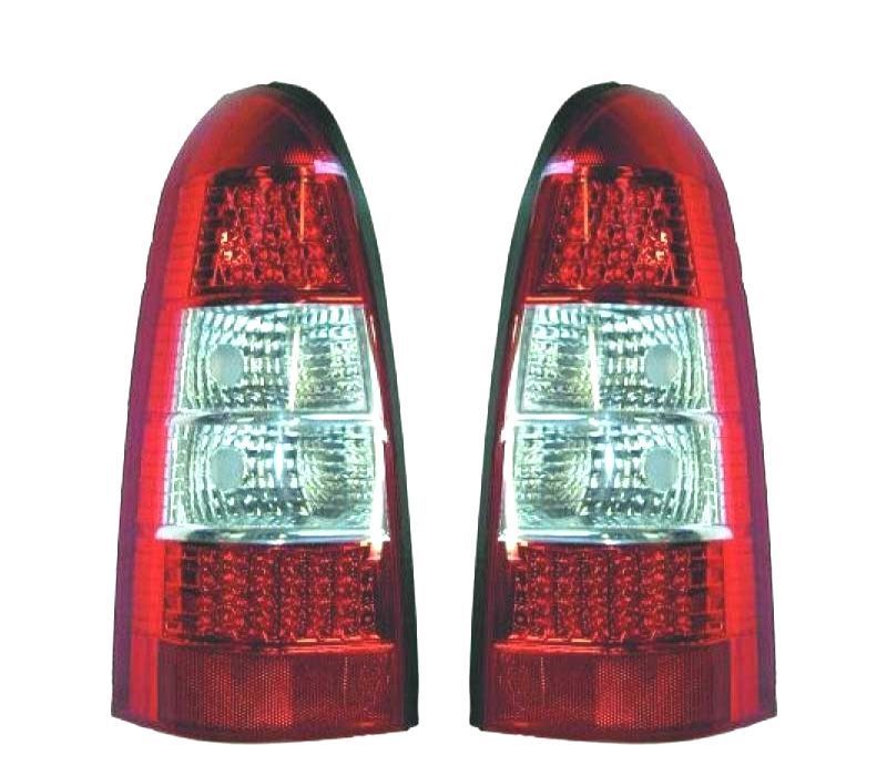 FAROLINS TRASEIROS LED OPEL ASTRA CARAVAN 97-04 VERMELHO BRANCO