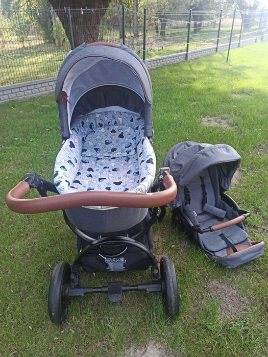 Wózek Bebetto Luca 3 w 1 nosidelko cybex z adapterami